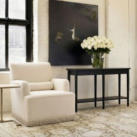 JOSETTE Velvet Armchair - Crema