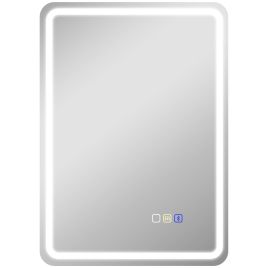 HERON 50 x 70 cm Bluetooth LED Bathroom Mirror Silver Tone