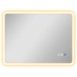 HERON 60 x 80 cm Backlit Illuminated Bathroom Mirror Silver Tone