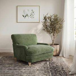 PLUMPTON Chenille Armchair - Vine