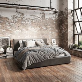 MAYFAIR Kingsize Velvet Bedframe - Dapple Grey