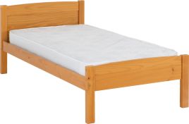 Amber 3ft Single Bed - Antique Pine