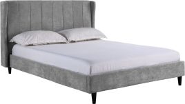Amelia 5ft Kingsize Bed - Dark Grey Fabric