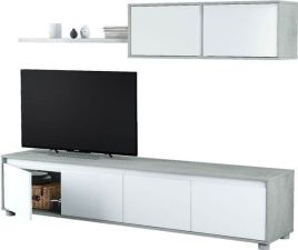 Simonsa Concrete Grey And White TV Entertainment Cabinet - Grey