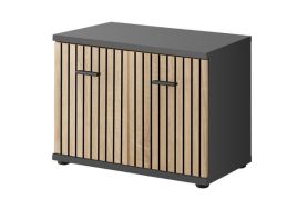 Display Rack - EVERETT Display Cabinet Anthracite 60cm