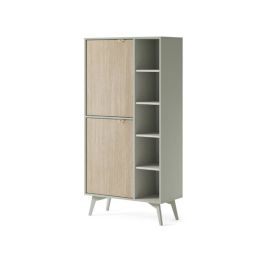 Display Rack - FLAHERTY Display Cabinet Green 80cm
