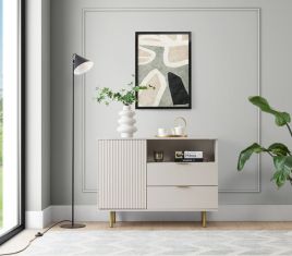 Sideboard - VOKA Sideboard Black 107cm