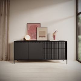 Sideboard - CASSIDY Sideboard Black 187cm
