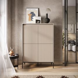 Sideboard - BURGOS Highboard Beige 98cm