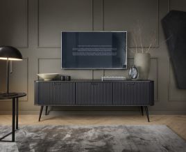 TV Cabinet - BETTINA TV Unit Black 68cm