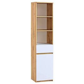 ARCLESTON Tall Storage Cabinet Oak Wotan 45cm