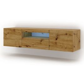 AURIELLE TV Cabinet Oak Artisan with LED 150cm