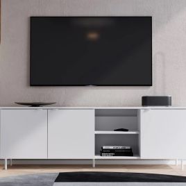 MILAVORO TV Cabinet White Matt 167cm