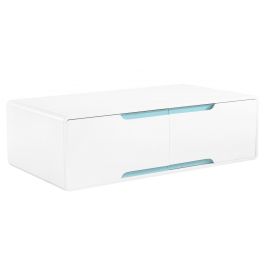 Dorchester Coffee Table - 4 Drawer White Matt Gloss