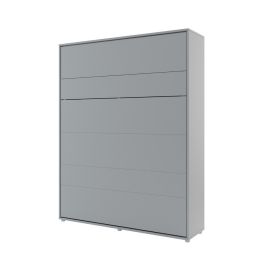 ArtNest Vertical Wall Bed 180cm with Shelves - Grey Matt