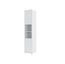 Tall Storage Cabinet for ArtNest Vertical Wall Bed Concept - White Matt