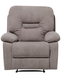 Fabric Manual Recliner Chair Taupe Beige BERGEN