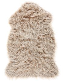 Faux Sheepskin Rug Beige MUNGO