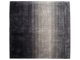 Viscose Rug 200x200cm Grey and Black
