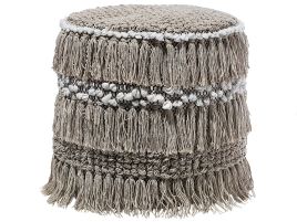 Cotton Pouffe Beige NOIDA