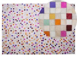 Cowhide Area Rug 140x200cm Multicolour
