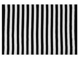 Outdoor Area Rug 140x200cm Black and White