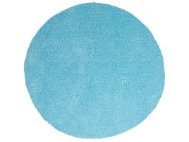 Shaggy Round Area Rug 140cm Blue