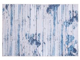 Area Rug 140x200cm Beige and Blue