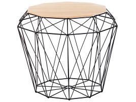 Wire Frame Side Table Black ELIDA