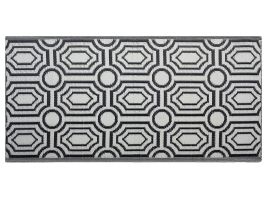 Reversible Area Rug 90x180cm Black