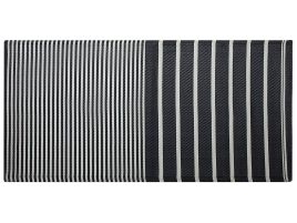 Outdoor Area Rug 90x180cm Black