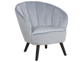Velvet Armchair Light Grey DALA