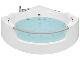 Whirlpool Bath with LED White 1870 x 1360 mm MANGLE
