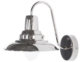 Metal Wall Lamp Silver LUZA