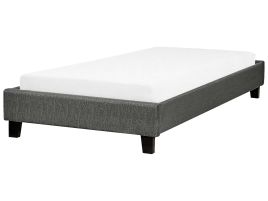 Fabric EU Single Size Bed Grey ROANNE