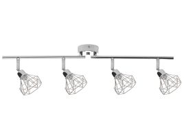 4 Light Spotlight Metal Bar Silver ERMA