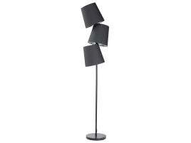 3 Light Floor Lamp Black RIO GRANDE