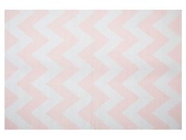 Area Rug 140x200cm Pink and White