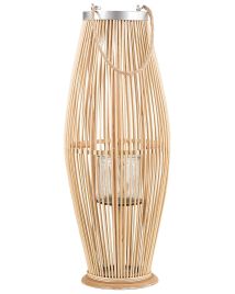 Wooden Candle Lantern 72 cm Natural TAHITI