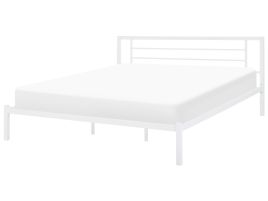 Metal EU Super King Size Bed White CUSSET