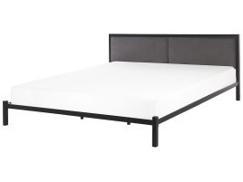 Metal EU Super King Size Bed Black CLAMART
