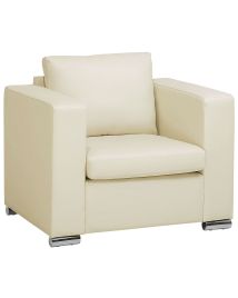 Leather Armchair Cream HELSINKI