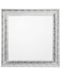 Metal Wall Mirror 65x65cm Silver
