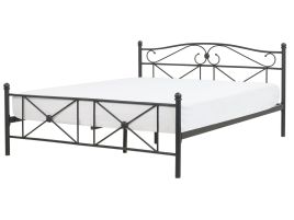 Metal EU King Size Bed Black RODEZ
