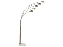 5 Light Metal Floor Lamp Gold FLINDERS