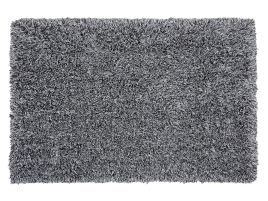 Shaggy Area Rug 140x200cm Black and White