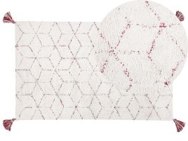 Shaggy Area Rug 80x150cm White