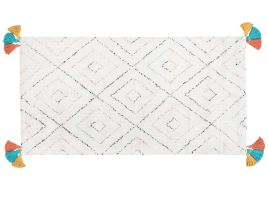 Shaggy Area Rug 80x150cm White