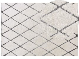 Shaggy Area Rug 160x230cm Beige and Grey