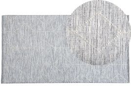 Area Rug Grey with Beige 80x150cm